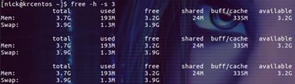 linux中free命令的使用方法